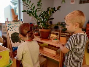 Sztuka w sali Montessori
